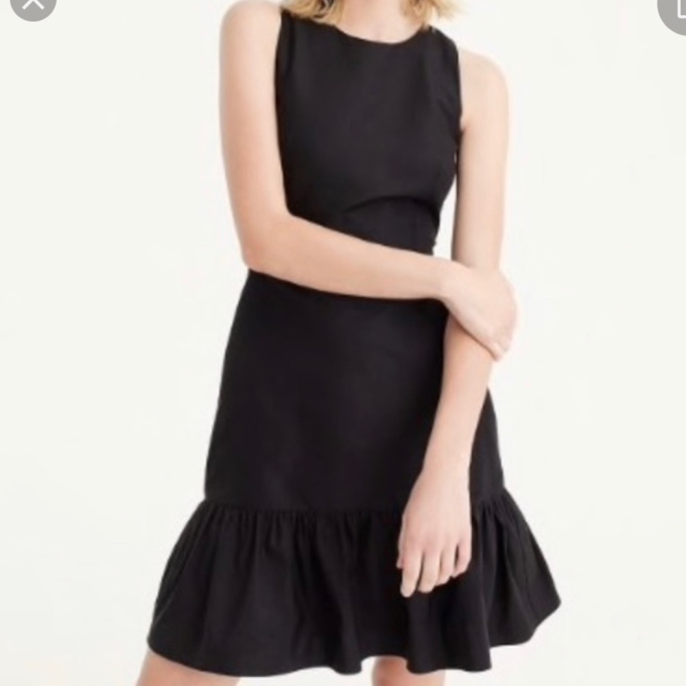 JCrew Petite Dropwaist Dress in Classic Faille
